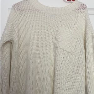 White long sleeve sweater